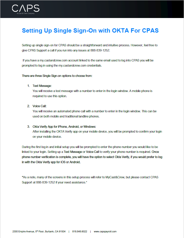 CPAS Okta Sign In