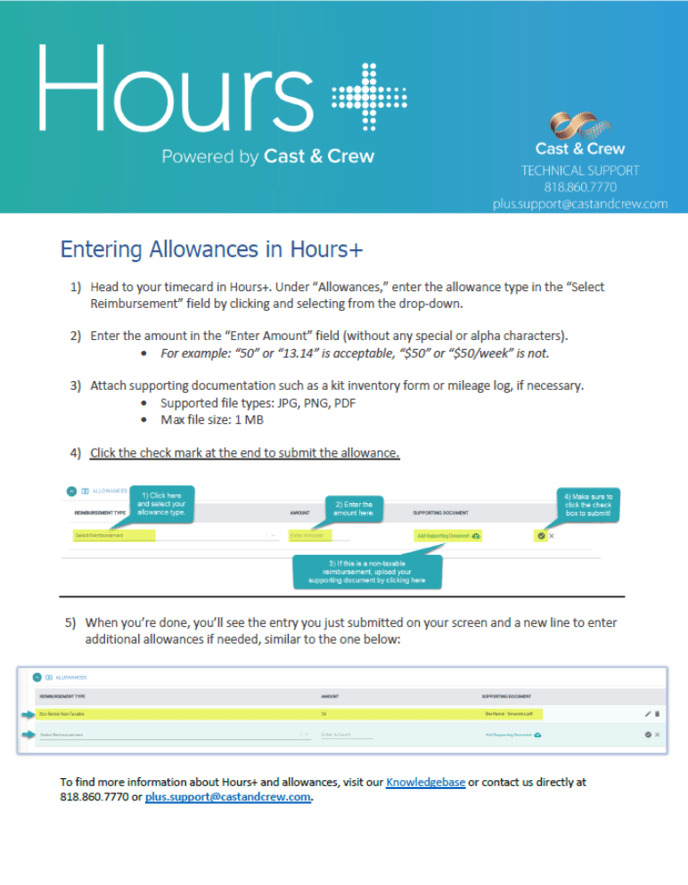 Hours+ Allowances TN