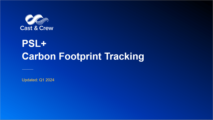 PSL+ Carbon Footprint Tracking PDF Cover