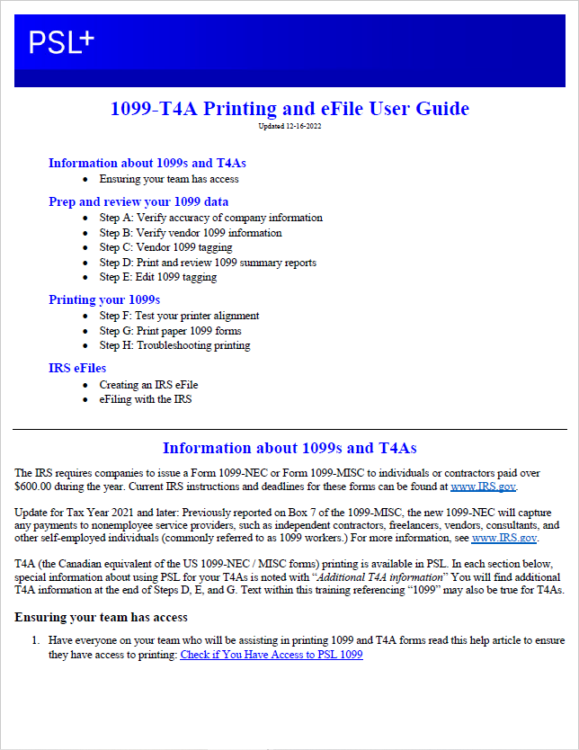 PSL+ 1099 efile and user guide-1