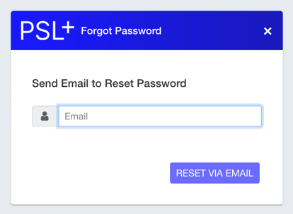 PSL+ reset password